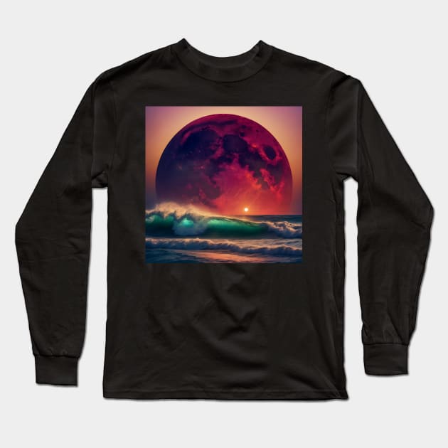 red planet Long Sleeve T-Shirt by TrvlAstral